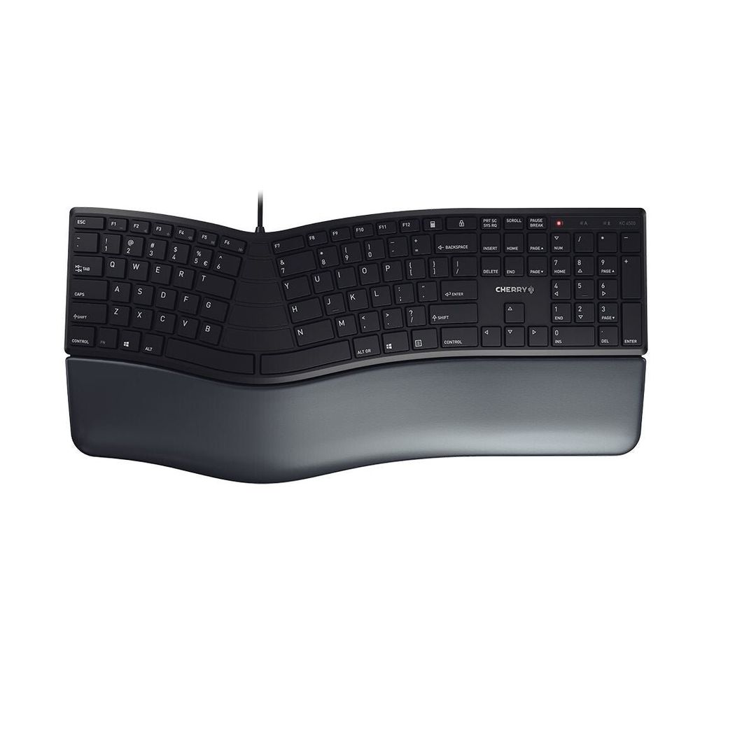 CHERRY KC 4500 ERGO keyboard Universal USB QWERTY US English Black - Image 1