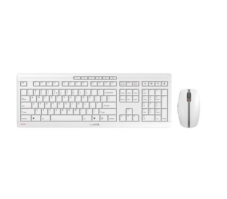 CHERRY Stream Desktop Recharge keyboard Mouse included Universal RF Wireless QWERTY English Grey - Thumbnail 2