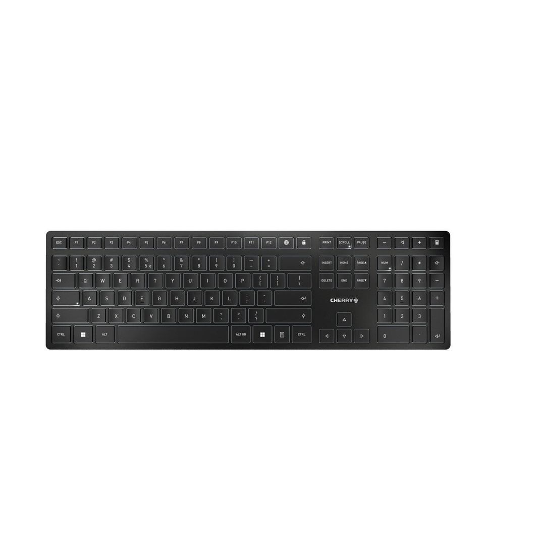 CHERRY KW 9100 SLIM keyboard Universal RF Wireless + Bluetooth QWERTY English Black - Image 1