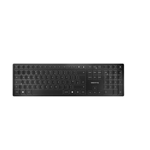 CHERRY KW 9100 SLIM keyboard Universal RF Wireless + Bluetooth QWERTY UK English Black - Image 1