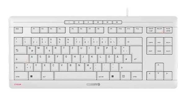 CHERRY STREAM TKL keyboard Universal USB QWERTZ German White