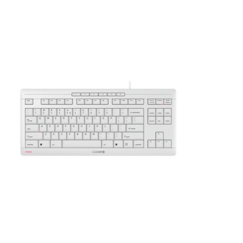 CHERRY STREAM TKL keyboard Universal USB QWERTY English White - Image 1