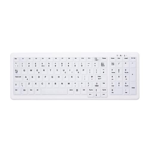 Contour Design Active Key AK-C7000 keyboard Medical RF Wireless QWERTY UK English White - Image 1
