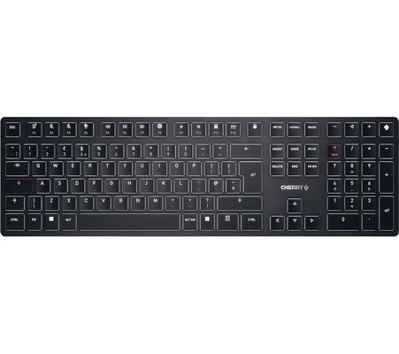 CHERRY KW X ULP keyboard Universal USB + RF Wireless + Bluetooth QWERTY UK English Black - Thumbnail 2