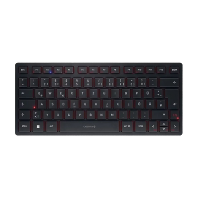 CHERRY KW 9200 MINI keyboard Universal USB + RF Wireless + Bluetooth QWERTY English Black