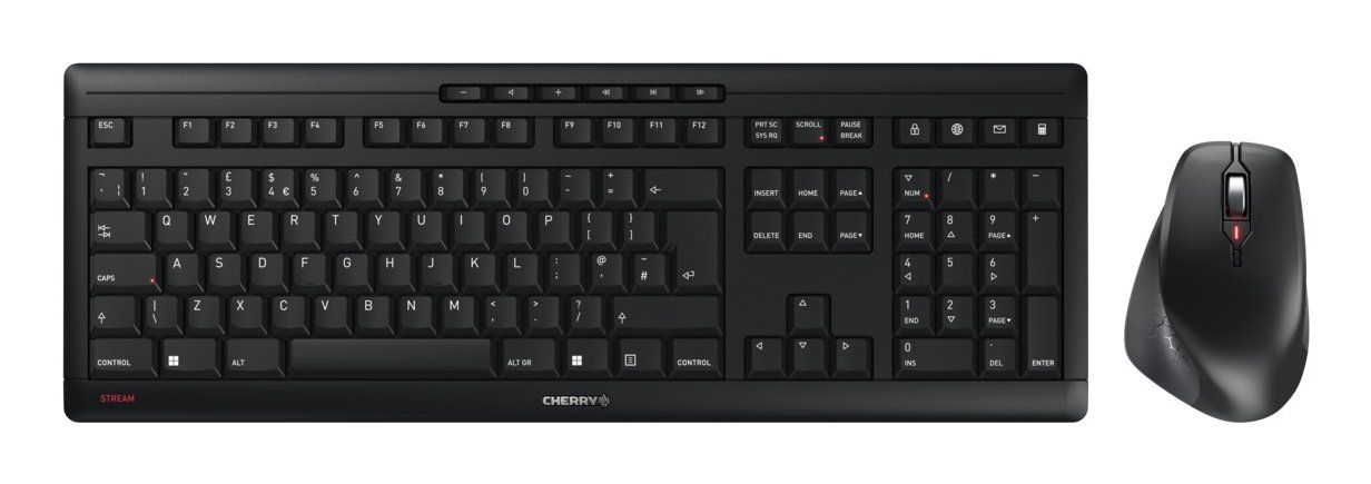 CHERRY Stream Desktop Comfort Wireless Keyboard and Mouse - Image 1