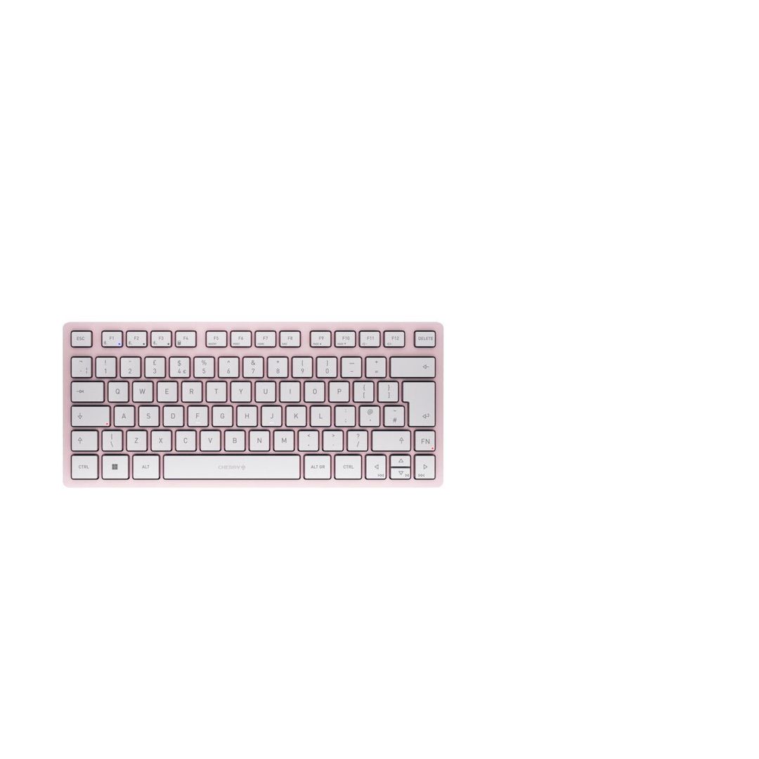 CHERRY KW 7100 MINI BT keyboard Universal Bluetooth QWERTY UK English Pink - Image 1
