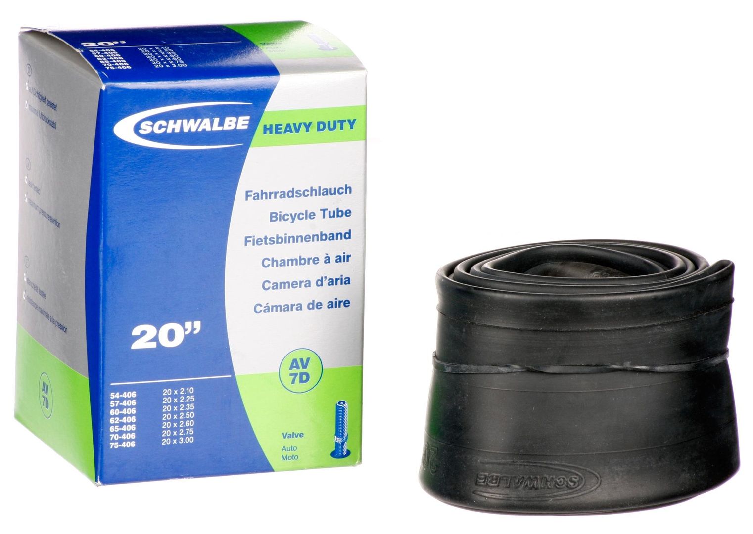 Schwalbe AV10D TR4 24" Downhill MTB Inner Tube Schrader Valve - Image 1