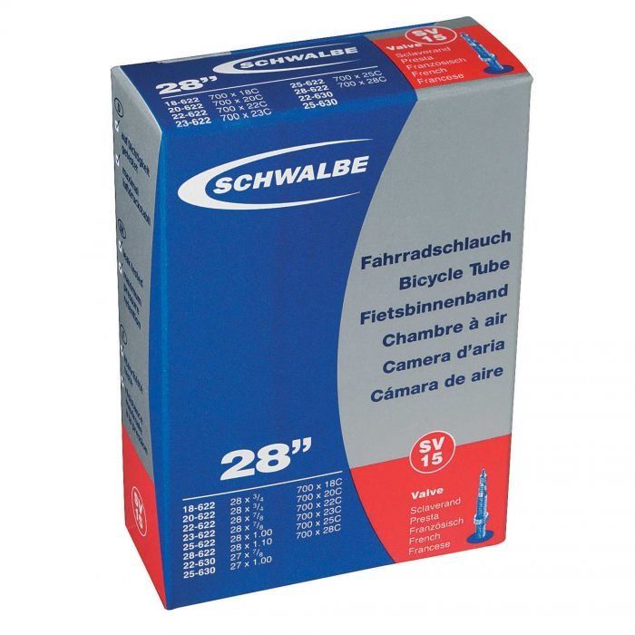 Schwalbe SV20 Extra Light 28"/700c Inner Tube 60mm Presta SV Valve - Image 1
