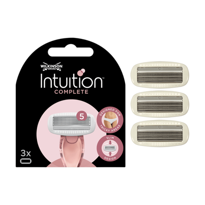 Wilkinson Sword Women's Intuition Complete Blades 3 Ct in Black - Thumbnail 2