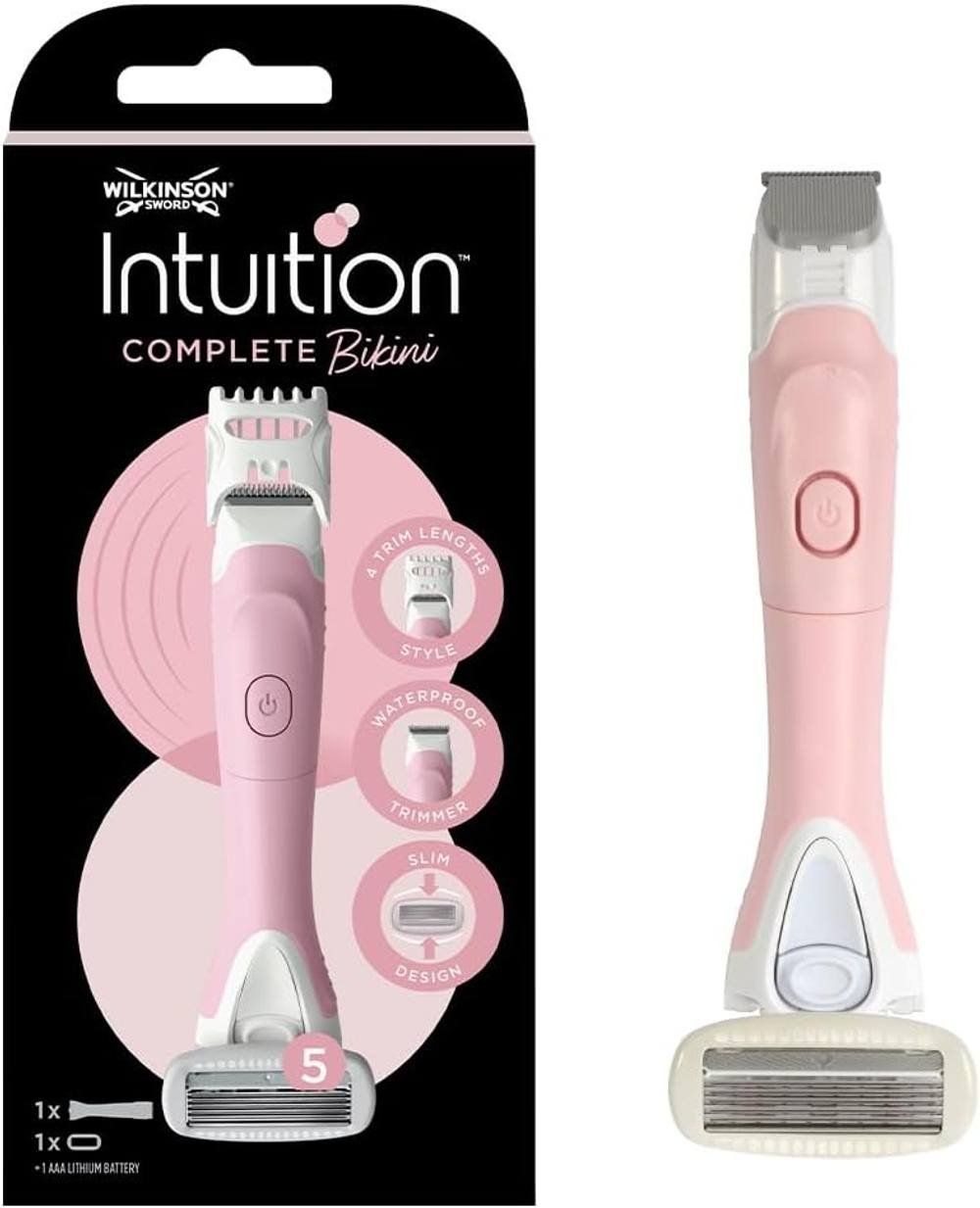 Wilkinson Sword Women's Intuition Complete Bikini Razor & Trimmer in Black - Image 1