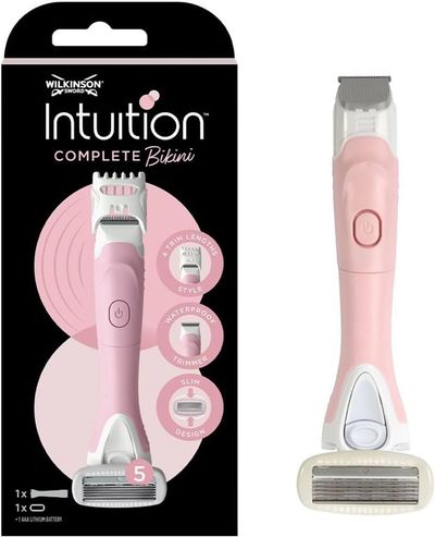 Wilkinson Sword Women's Intuition Complete Bikini Razor & Trimmer in Black
