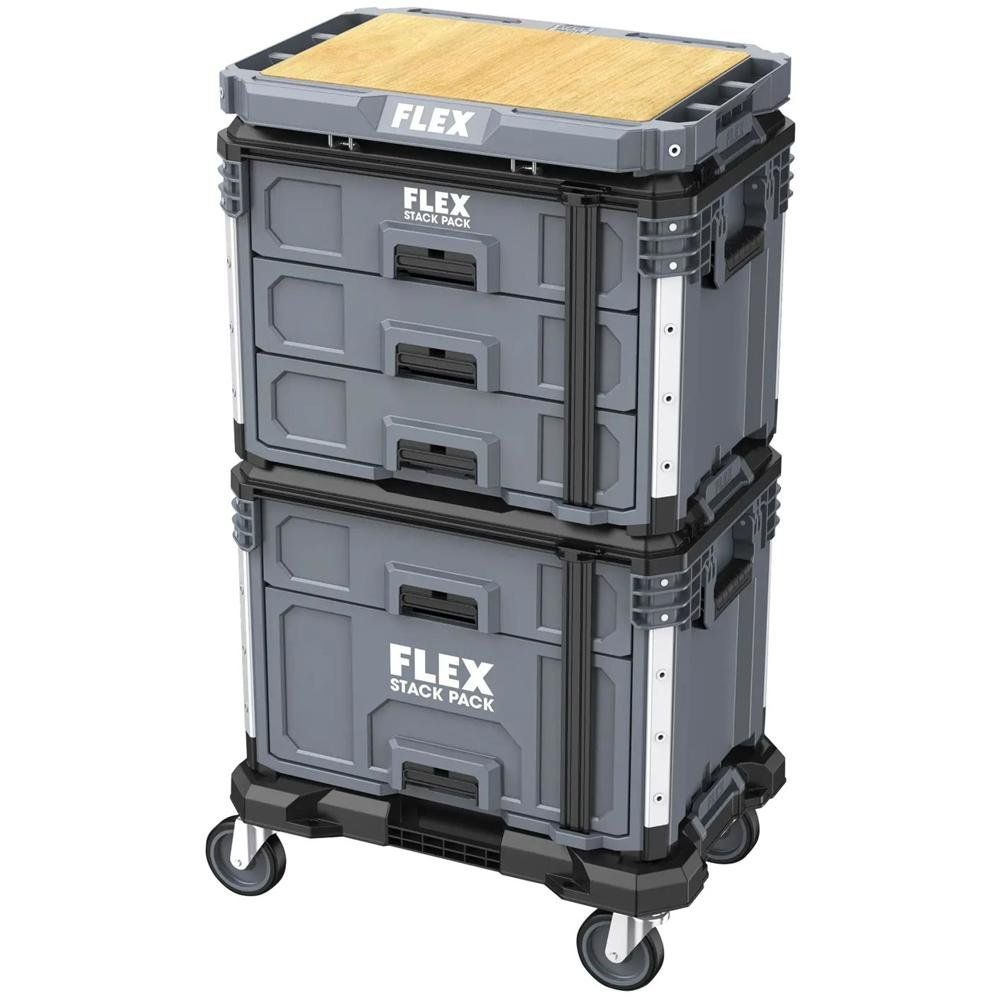 Flex TKL SP SET 2 Wheeled Tool Case Combo Stack Pack - Image 1