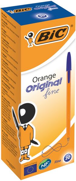 BIC Orange Fine Blue Stick ballpoint pen 20 pc(s)