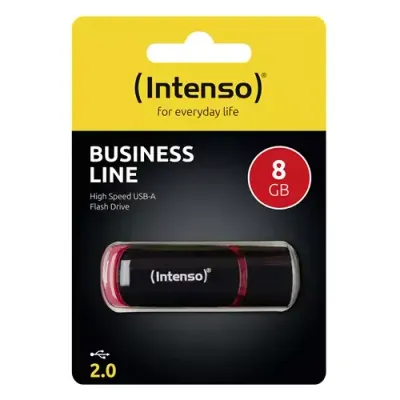 Intenso 8GB USB2.0 USB flash drive USB Type-A 2.0 Black Red