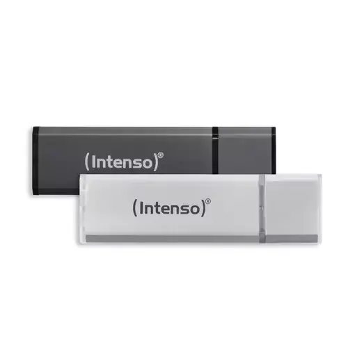 Intenso AluLine USB Drive 32GB Doppelpack 2x32GB - 32 GB USB flash drive USB Type-A 2.0 Anthracite Silver - Image 1