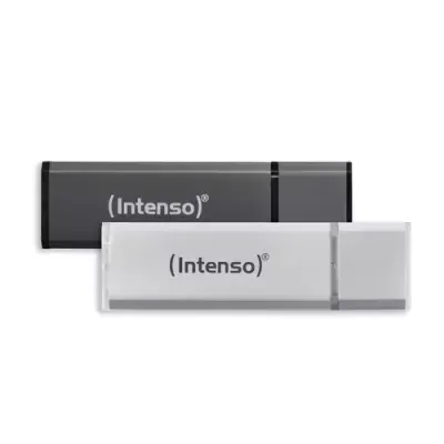 Intenso AluLine USB Drive 32GB Doppelpack 2x32GB - 32 GB USB flash drive USB Type-A 2.0 Anthracite Silver
