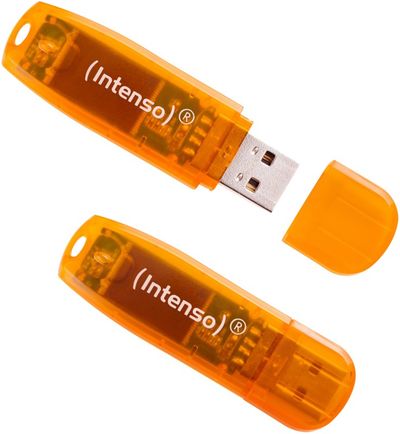 Intenso Rainbow Line 64GB Orange 2er USB flash drive USB Type-A 2.0 - Thumbnail 2