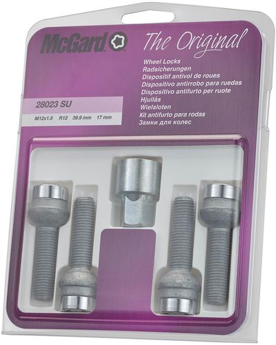Mcgard Locking Bolt Set M12X1.5 39.9Mm R12 Bmw/chrysler/mercedes | 28023Su | Euro Car Parts - Thumbnail 2