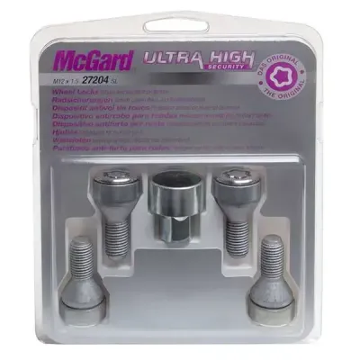 Mcgard Locking Bolt Set (Uhs) M12X1.5 24Mm 60 Deg Bmw/mercedes/vauxhall/renau | 27204Sl | Euro Car Parts