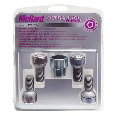 Mcgard Locking Bolt Set (Uhs) M14X1.5 26.7Mm R13 Ford/mercedes/renault/saab/v | 28018Sl | Euro Car Parts