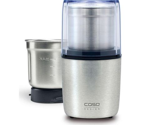 CASO Kitchen Flavour Spice/Coffee Grinder - Black & Silver, Black,Silver/Grey