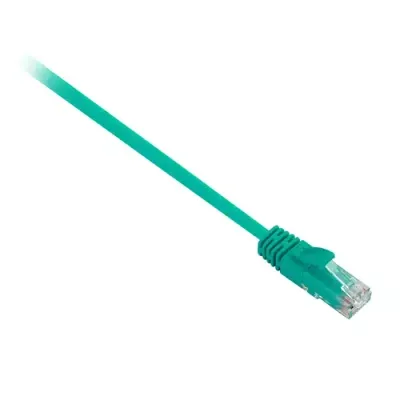 V7 Green Cat6 Unshielded (UTP) Cable RJ45 Male to RJ45 Male 2m 6.6ft - Thumbnail 2