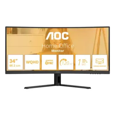 AOC B3 CU34B3E computer monitor 86.4 cm (34") 3440 x 1440 pixels Wide Quad HD LED Black