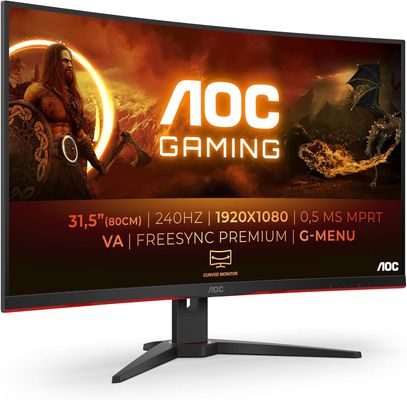 AOC G2 C32G2ZE/BK computer monitor 80 cm (31.5") 1920 x 1080 pixels Full HD LED Black Red