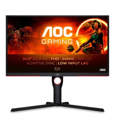 AOC G3 25G3ZM 25 VA Full HD 240Hz 0.5ms Gaming Monitor - Thumbnail 2