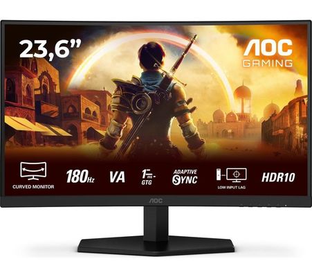 AOC G4 C24G42E computer monitor 59.9 cm (23.6") 1920 x 1080 pixels Full HD LED Black Red - Thumbnail 2