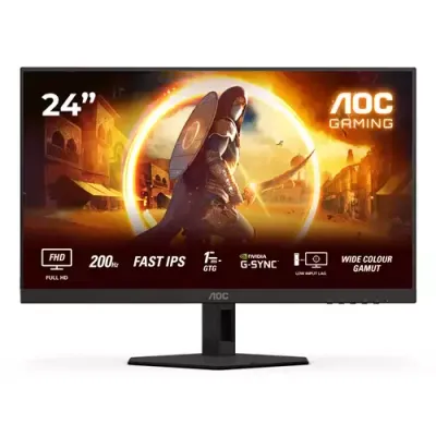AOC G4 24G4HRE computer monitor 60.5 cm (23.8") 1920 x 1080 pixels Full HD LED Black, Red - Thumbnail 2