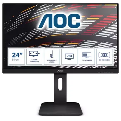 AOC P1 X24P1 computer monitor 61 cm (24") 1920 x 1200 pixels WUXGA LED Black - Thumbnail 2