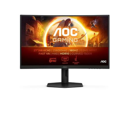AOC G4 CQ27G4X computer monitor 68.6 cm (27") 2560 x 1440 pixels Quad HD LCD Black