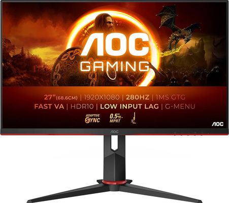 AOC G2 27G2ZN3/BK computer monitor 68.6 cm (27") 1920 x 1080 pixels Full HD LCD Black Red