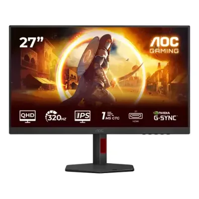 AOC G4 Q27G4SRU computer monitor 68.6 cm (27") 2560 x 1440 pixels Quad HD LED Black, Red - Thumbnail 2