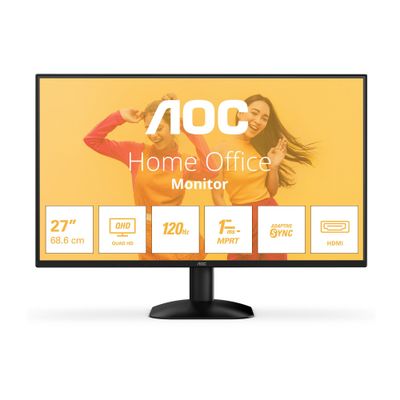 AOC B3 Q27B35S3 computer monitor 68.6 cm (27") 2560 x 1440 pixels Quad HD LED Black - Thumbnail 2