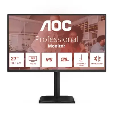 AOC 27E4U computer monitor 68.6 cm (27") 1920 x 1080 pixels Full HD LED Black - Thumbnail 2