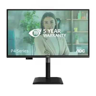 AOC Q27P4U computer monitor 68.6 cm (27") 2560 x 1440 pixels Wide Quad HD Black - Thumbnail 2