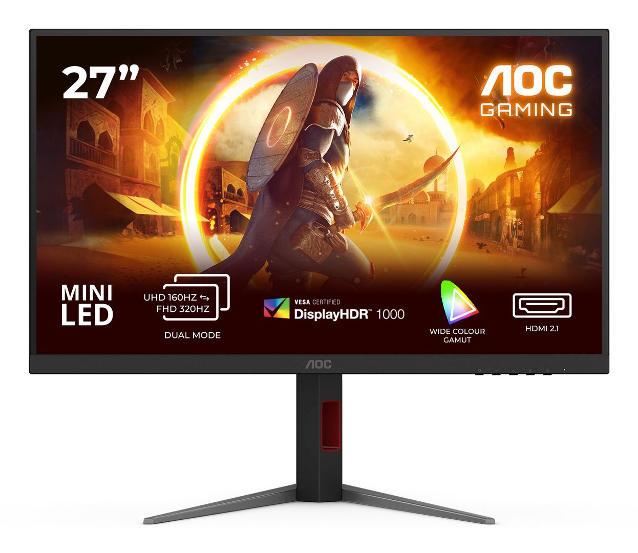 AOC G4 U27G4XM 27" 4K Ultra HD 320Hz Gaming Monitor - Image 1