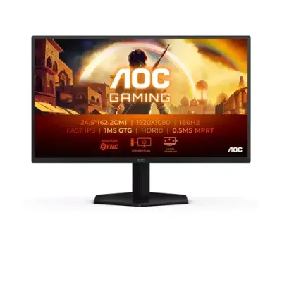 AOC G4 25G42E computer monitor 62.2 cm (24.5") 1920 x 1080 pixels Full HD LED Black, Red - Thumbnail 2