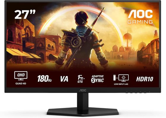 AOC G4 Q27G42XNE computer monitor 68.6 cm (27") 2560 x 1440 pixels Quad HD LED Black Red - Thumbnail 2
