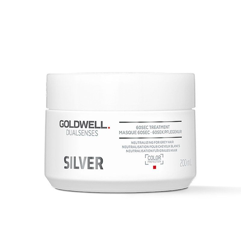 Goldwell Dualsenses Silver 60 Sec. Treatment 200ml in Clear - Image 1
