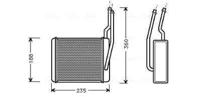 Ava Heater Matrix Various Ford 1.4-2.0 Models | Fd6356 | Euro Car Parts - Thumbnail 2