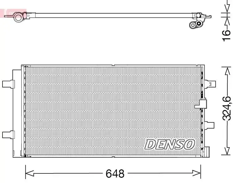 Denso Condenser Audi A4 2007- | Dcn02044 | Euro Car Parts - Image 1