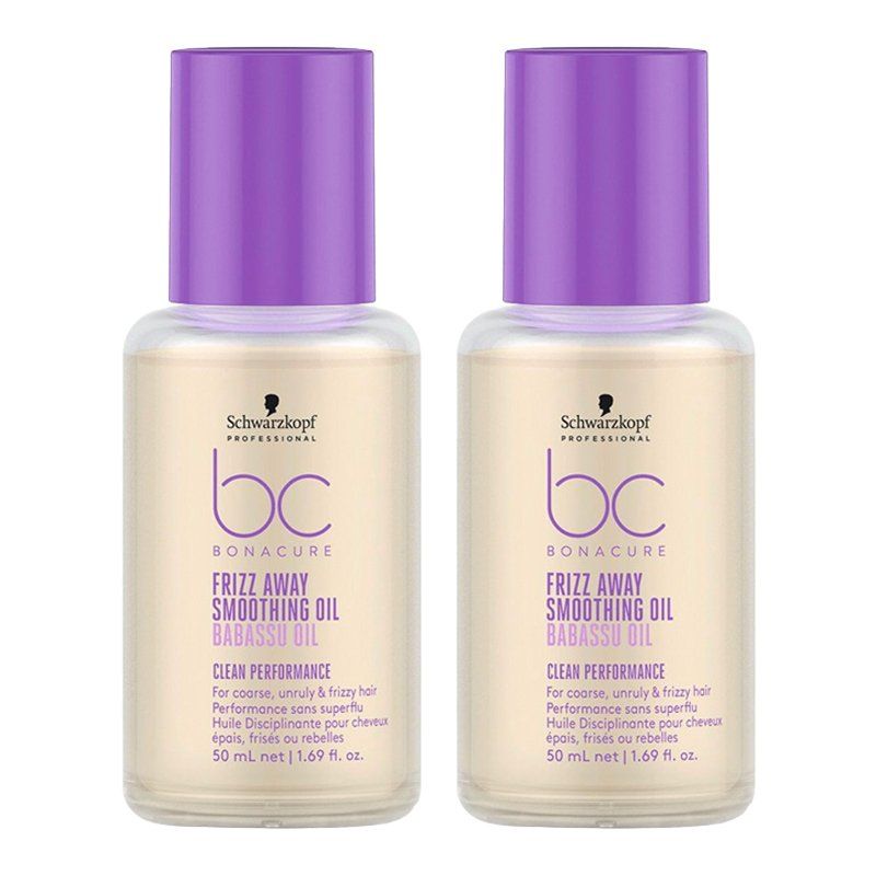Schwarzkopf BC Clean Frizz Away Smoothing Oil 50ml in Clear - Image 1