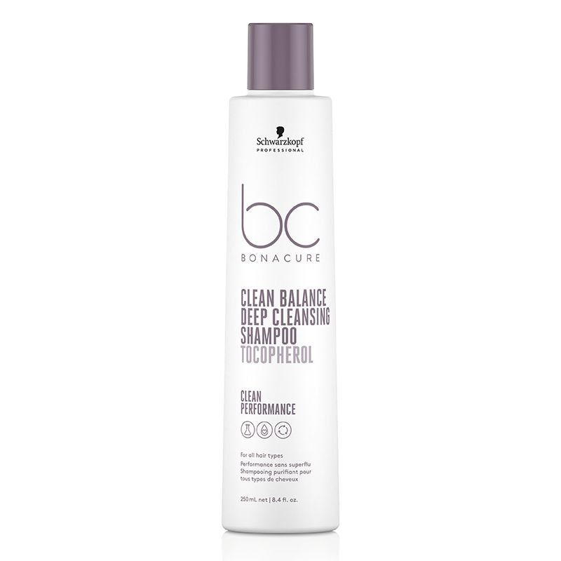 Schwarzkopf BC Clean Balance Deep Cleansing Shampoo 250ml Double - Image 1