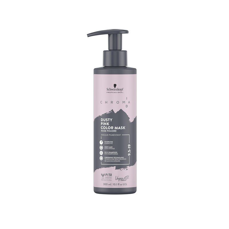 Schwarzkopf Chroma ID Colour Mask 300ml-Dusty Pink - Image 1