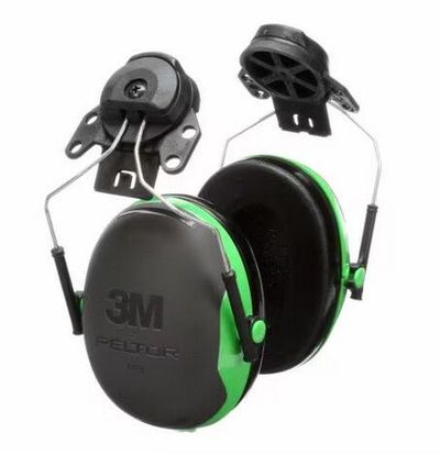 3M PELTOR Helmet Attached Earmuffs X1P3E, 10/Case Protective helmet earmuff