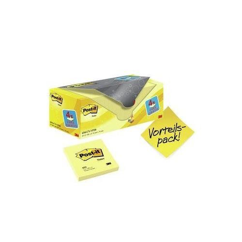 3M 654Y-20 note paper Square Yellow 100 sheets Self-adhesive - Image 1